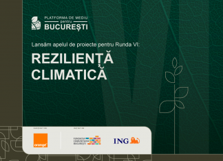 500.000 de lei pentru proiecte de reziliență climatică prin Platforma de mediu pentru București, în parteneriat cu Orange Romania